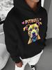 Hoodie - Pitbull Lover Graphic Pullover Sweatshirt with Hood
