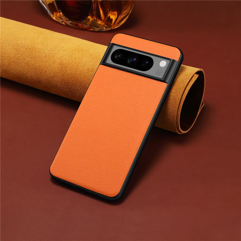 EUCAGR Luxus-Leder-Handyhülle Für Google Pixel 10 9 8 7 6 Pro Silikon Weiche Stoßfeste Rückseite Für Google Pixel 8A 7A 6A