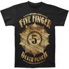 Bravado Five Finger Death Punch 5 Abzeichen T-Shirt - Klein Schwarz
