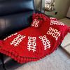 Creative Wedding Double Happiness Rose Flower Bouquet Blanket