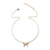 Bow Necklace Jewelry Simple Fashion Pendant Women's Alloy Diamond Neck Chain Sweater Chain