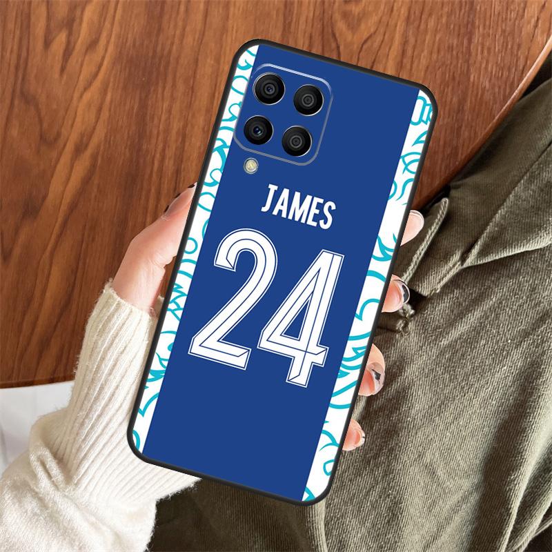 Football Player Number Lucky Case For Samsung Galaxy M53 M33 M23 M13 M14 M54 M11 M21 M31 M51 M12 M22 M32 M52 M31s Coque