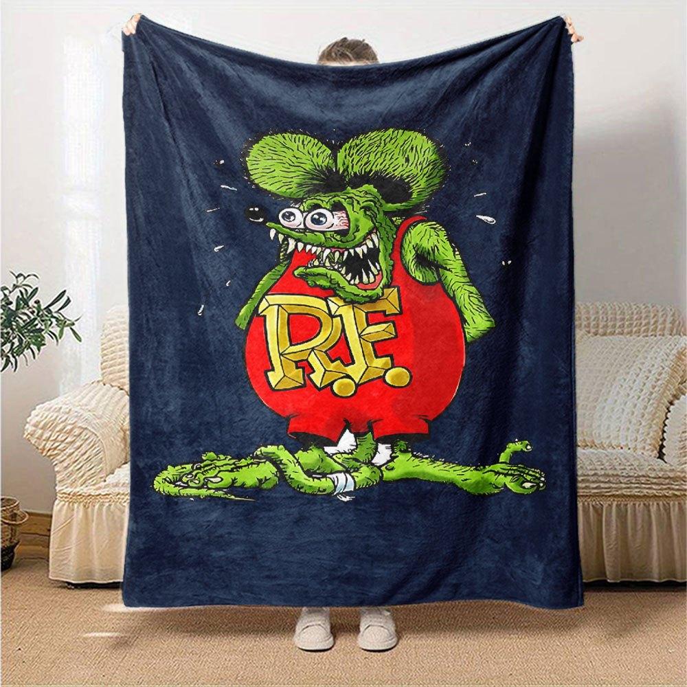 1pc Rat Finks 1 Blanket Soft Warm Throw for Home, Office, Travel All Season Cozy Bedding Gift, Office Cozy Accessory