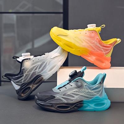 29-39 Children's Plus Size Convenient and Fashionable Mesh Illuminated Casual Sports Shoes Running Shoes
