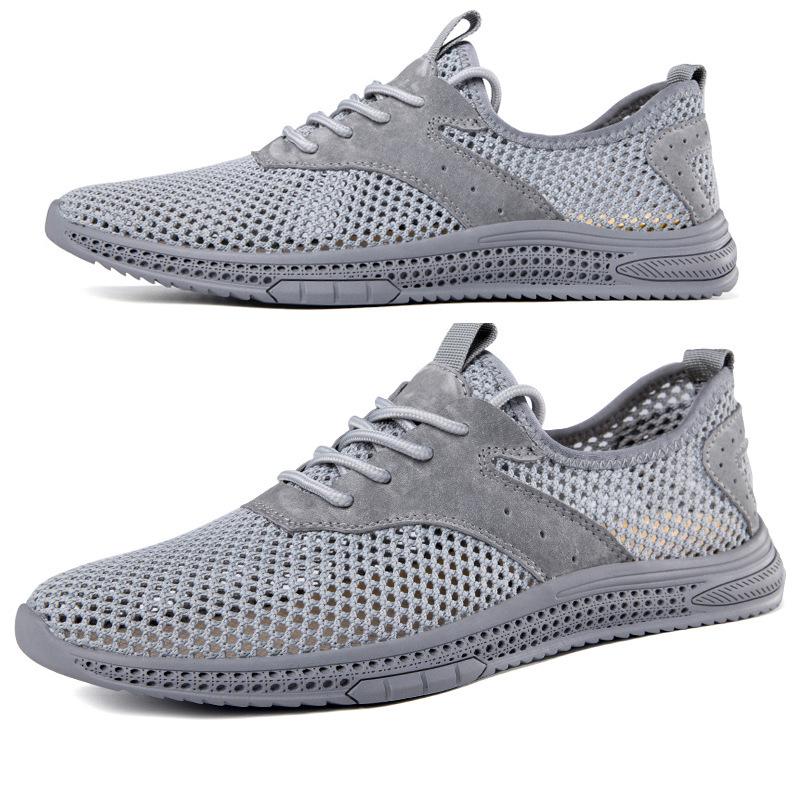 Men's Breathable Flyknit Casual Sports Shoes - Lightweight Mesh Design