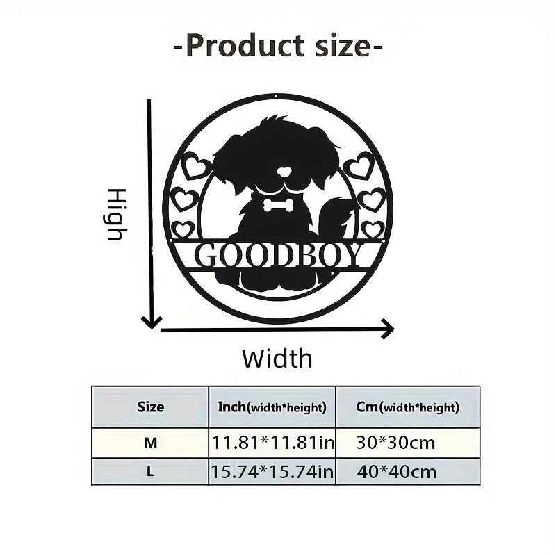 

Personalized Teddy Dog Name Plate Metal Wall Art, Weatherproof Powder Coated Sign, Custom Home Decor, Unique Sculpture for Indoor Outdoor M