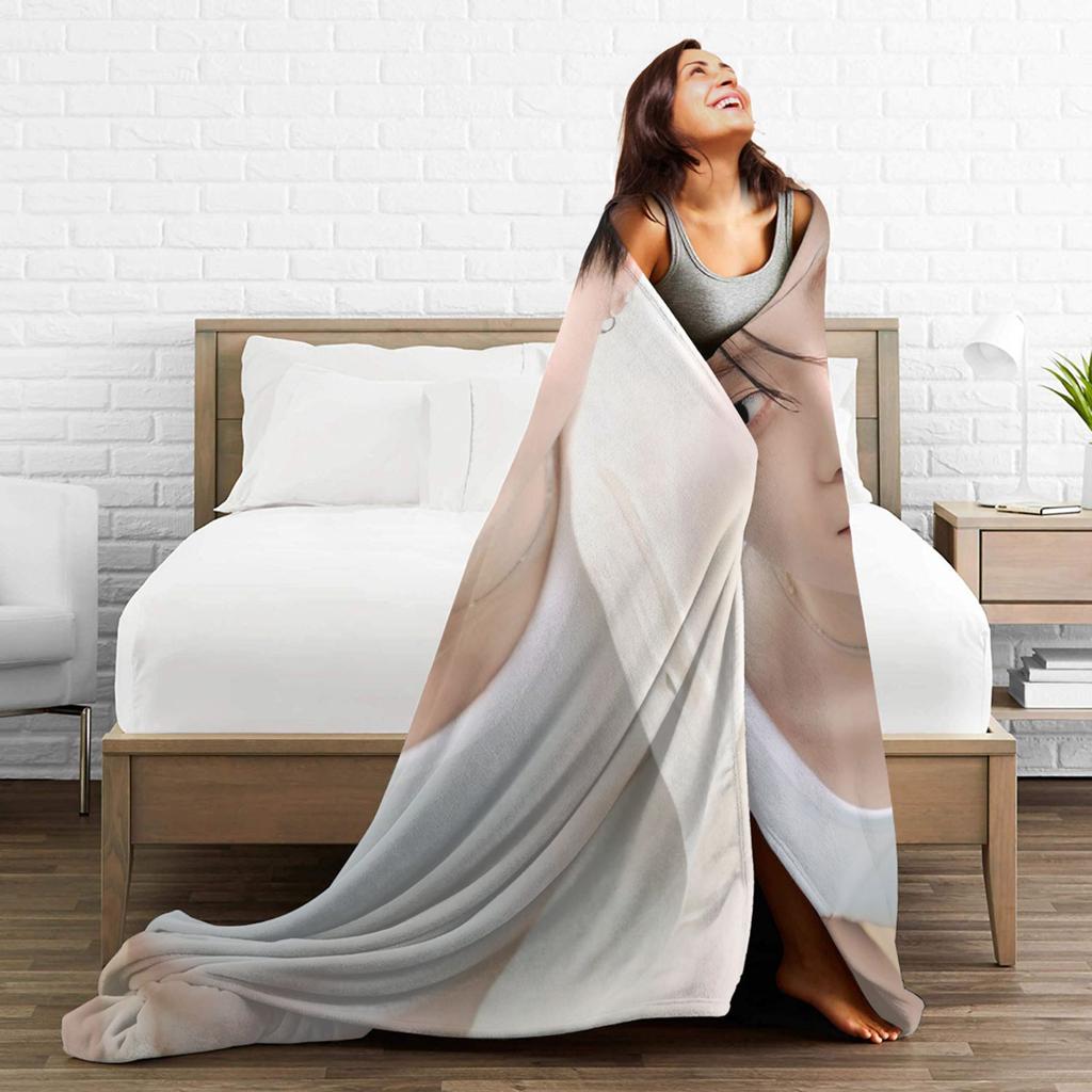 Ald1 Sangwon Flannel Blankets Adults  Soft Cozy Bedding Throws Winter Living Room Bedspread Sofa Bed Cover