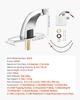 Touchless Bathroom Sink Faucet, Automatic Motion Sensor Restroom Toilet Faucet Cold Water with Hole Cover Plate, Battery Operated for 9.5 Mm Pipe