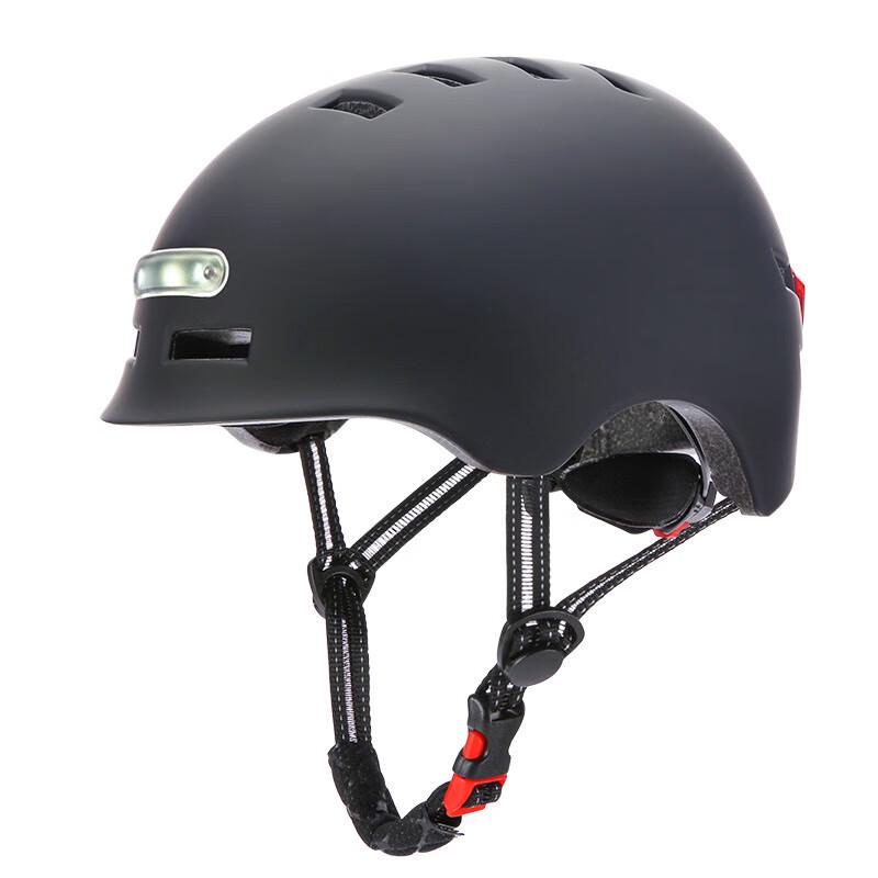 Miling Skateboard Bicycle Helmet with Light XL (61-64cm head circumference)