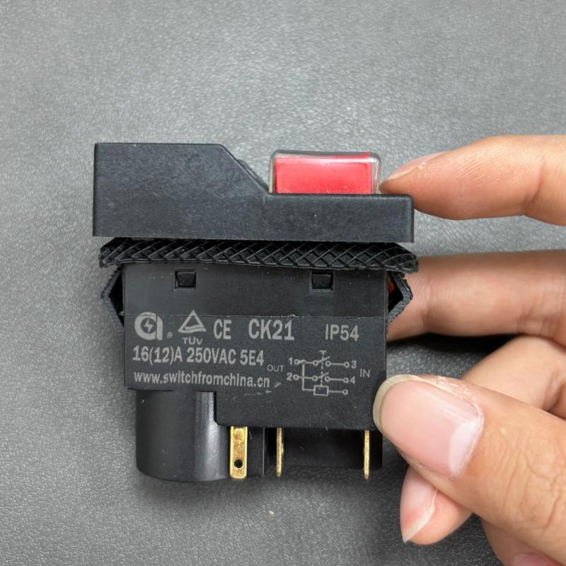 Advanced CK21 Electromagnetic Component Electromagnetic Switches PA66 Push Button Enhances Functionality of Equipment