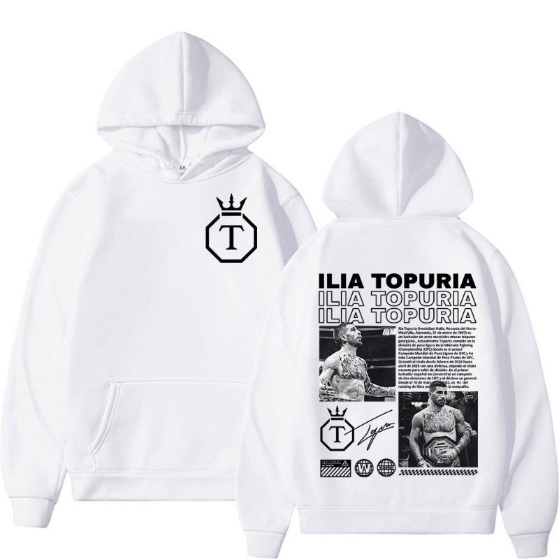 Merchandising Limitato El Matador Ilia Topuria Felpe Uomo Donna Casual Felpe di Alta Qualità Moda Retro Pullover Oversize