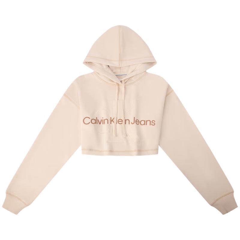 Calvin Klein Jeans Women s Short Hooded Sweatshirt S