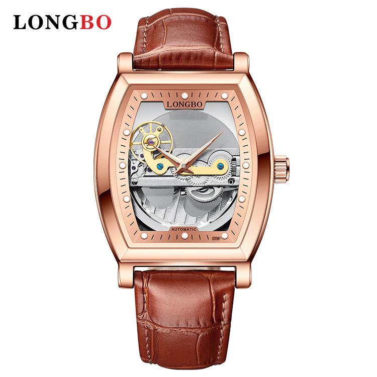 LONGBO Herren Minimalistische Mechanische Schwungrad Uhr 83270