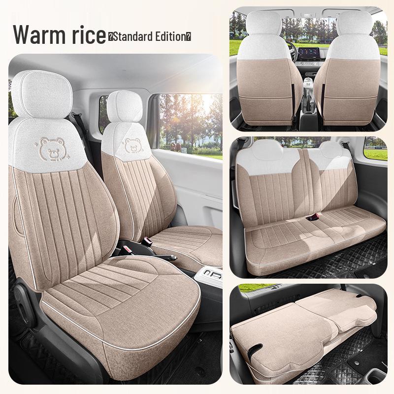 Universal All-Season Changan Nuomi Corn Linen Seat Covers with Full Coverage Full Coverage Linen