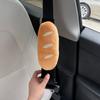Original Cute Baguette Plush Car Seatbelt Shoulder Protector Anti-Wear Anti-Slip Decorative Accessory