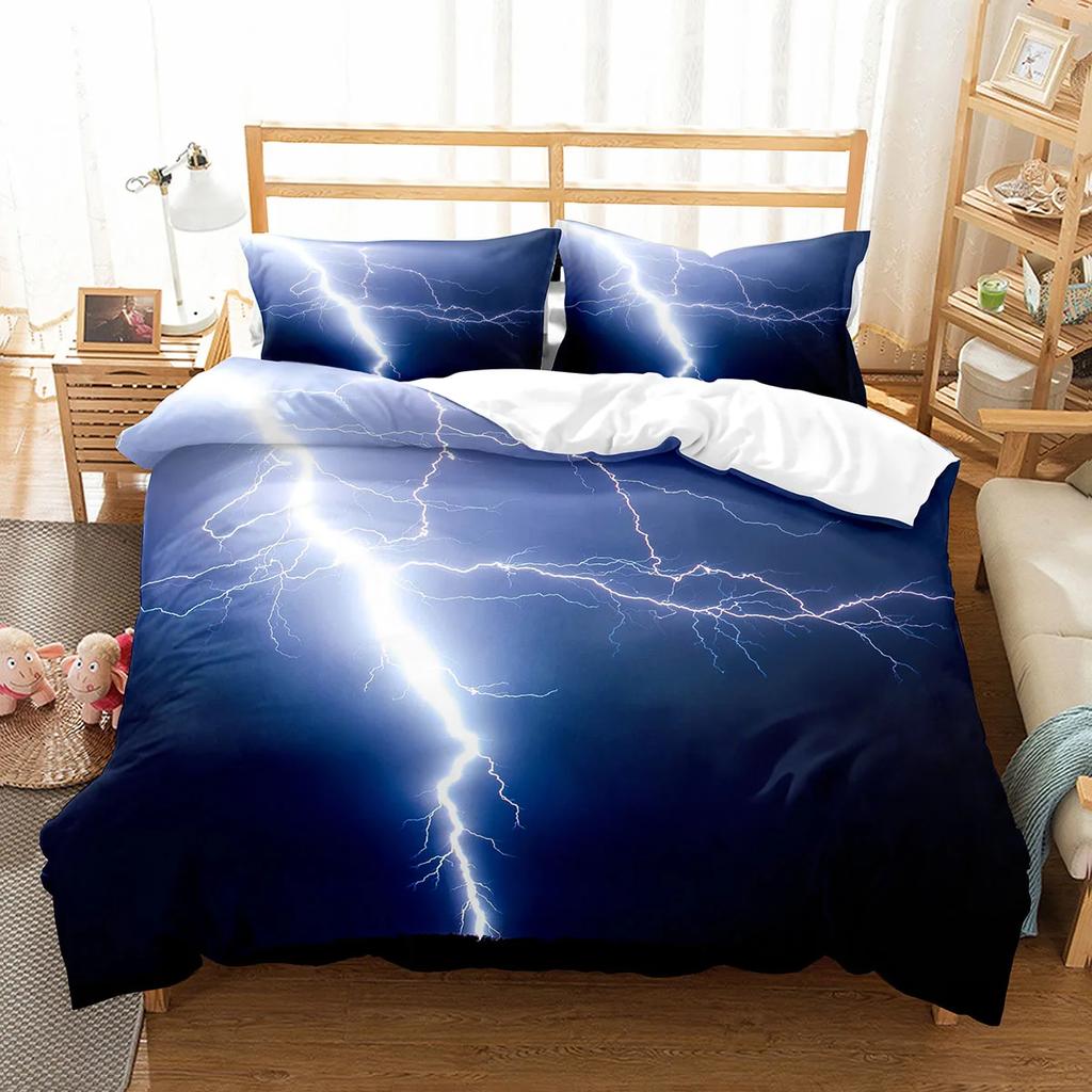 Lightning Soft Duvet Cover Set King Quen Single Sized Dimensions Polyester Warm Comforter Cover for Children Kids Tens Adult Peoples Beding Set