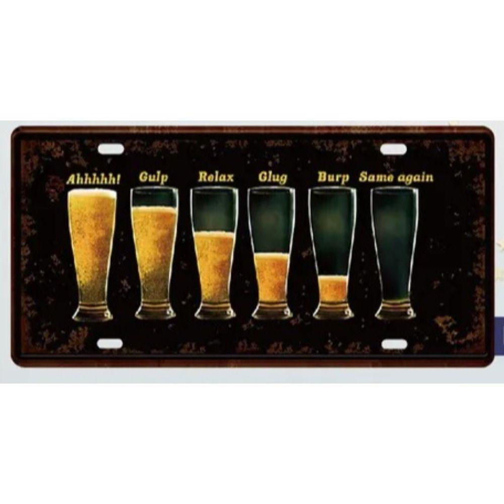 Tiki Bar Tin Sign 20x30cm Retro Metal Plate Pub Man Cave Wall Art Decor