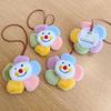 Cute Sun Flower Plush Keychains  Fluffy Charm Sunflower Key Ring On Bag Women Ladies Bag Pendant