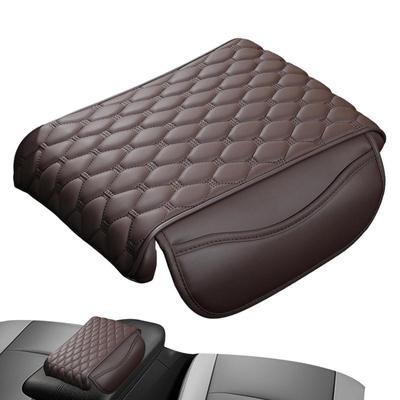 Coussin d'accoudoir de voiture en cuir imperméable, coussin de console centrale, poches de rangement, repose-coude ergonomique pour automobile, housse de boîte, intérieur de voiture