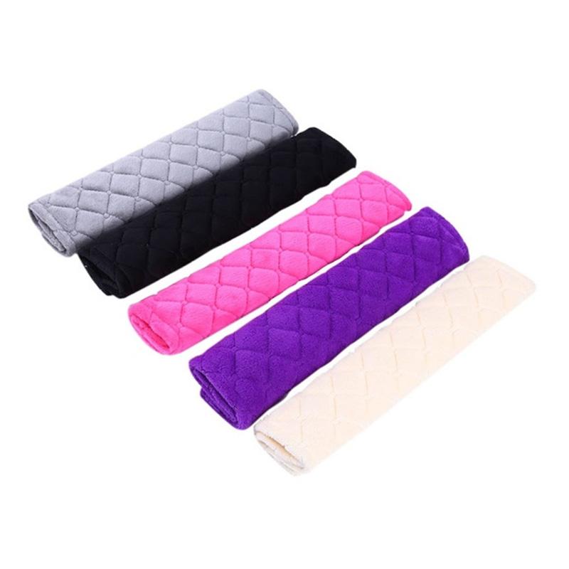 2Pcs/set Car Seats Belt Shoulder Pad Covers Soft Velvet Car Shoulder Car Truck SUV Backpack Straps Vehicle Soft Plush Auto Seat Belt
