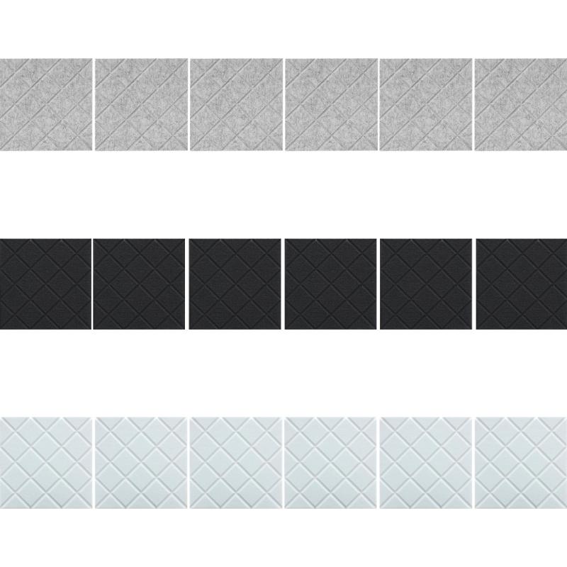 Set mit 12 selbstklebenden Akustikschaumstoffplatten Schalldämmende Wandpaneele Geeignet für Aufnahmestudios und Klassenzimmer