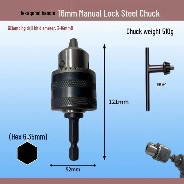 Hex Shank Drill Chuck Adapter for Electric & Pneumatic Screwdrivers