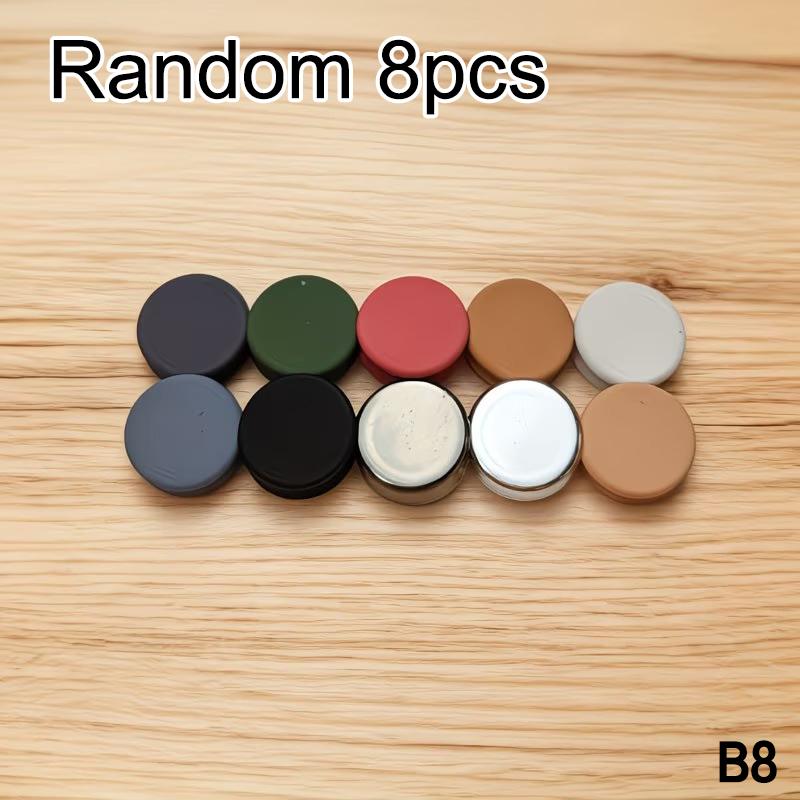 2/4/8Pcs Multifunctional Seamless Clothes Clips Adjustable No Sew Clothes Buttons With Strong Adhesion For Scarf Shirts Dresses