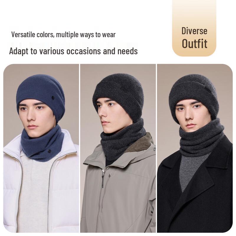 JIUMU Men's 100% Cashmere Neck Warmer