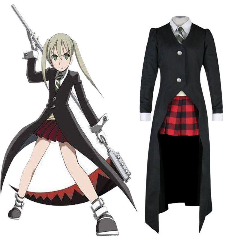 Elegant Soul Eater Maka Costume And Wig For Halloween And Anime Parties