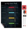 Inkdotpot Magnetic  Whiteboard Family Chore Chart Chore  Chart For  Refrigerator  - Dry Erase Behavior Chart For Kids