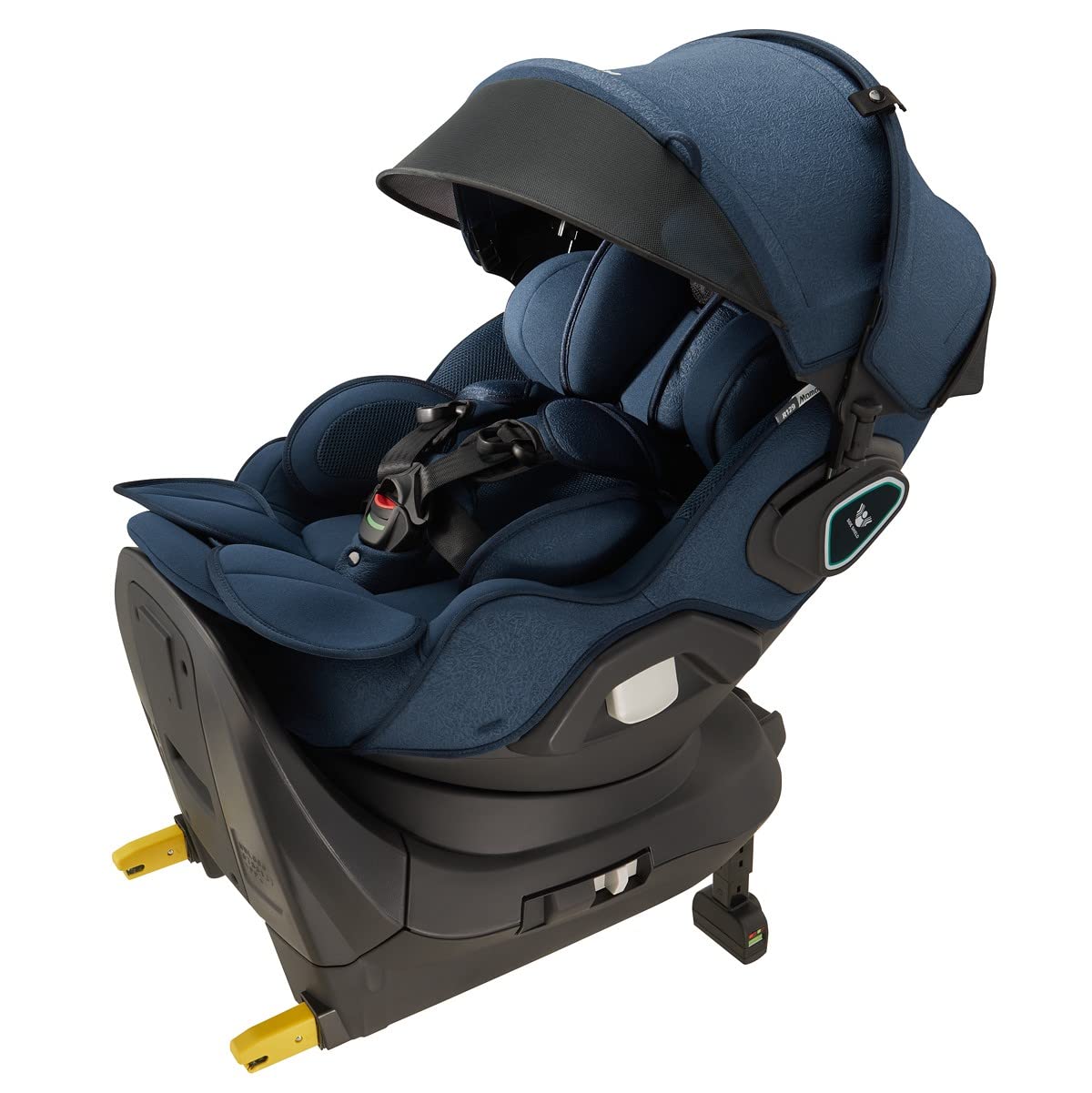 Siège enfant Aprica 2119660 ISOFIX fixe Mamorilla pivotant compact compatible avec lit type R129 (Cap Navy)
