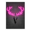Neon Art Animals Canvas Prints Paintings Abstract Tiger Zebra Balloon Dog Bull Graffiti Posters Unique Home Bar Wall Art Decor