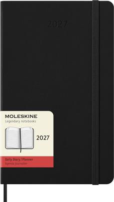 Moleskine 2027 Daily Diary January Start 12 Months Large Size Black Hardcover 13cm X 21cm DHB12DC3Y27