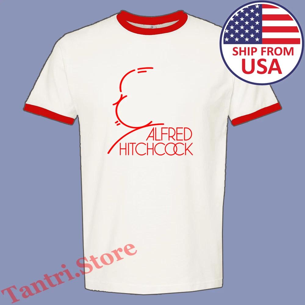 

Alfred Hitchcock Crime Master Men s Ringer Red Size S to 3XL XL
