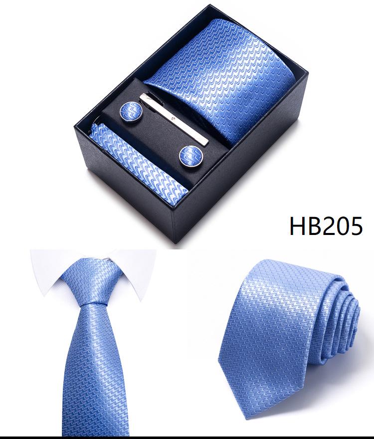 Men's Formal Business Jacquard Tie Gift Box Set