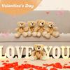 Cute Colorful Bow Tie Bear Doll Plush Toy Hug Bear Doll Stuffed Animals Children Birthday Gift Pillow Teddy Bear Home Decor