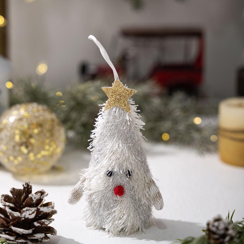 1pcs Christmas Gnomes Ornaments Handmade Plush Tomte Gnome Ornaments Tree Hanging Gnomes with Light for Christmas Decor