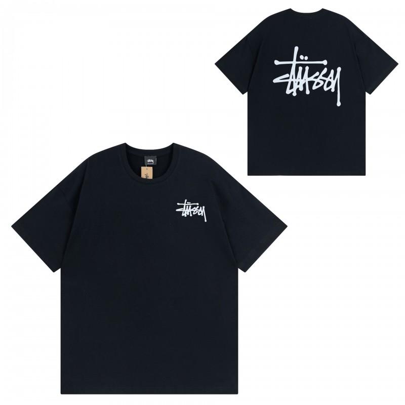 Short Sleeve T-Shirt Couples Street Style Letter Print Loose Fit Breathable Top