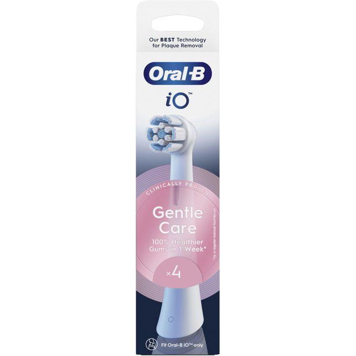 Têtes de brosse à dents - ORAL-B - iO Gentle Care - 4 pièces - Blanc - Pour adultes