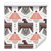 Wallpaper Ethnic Pattern Burgundy and Coral 50x1000