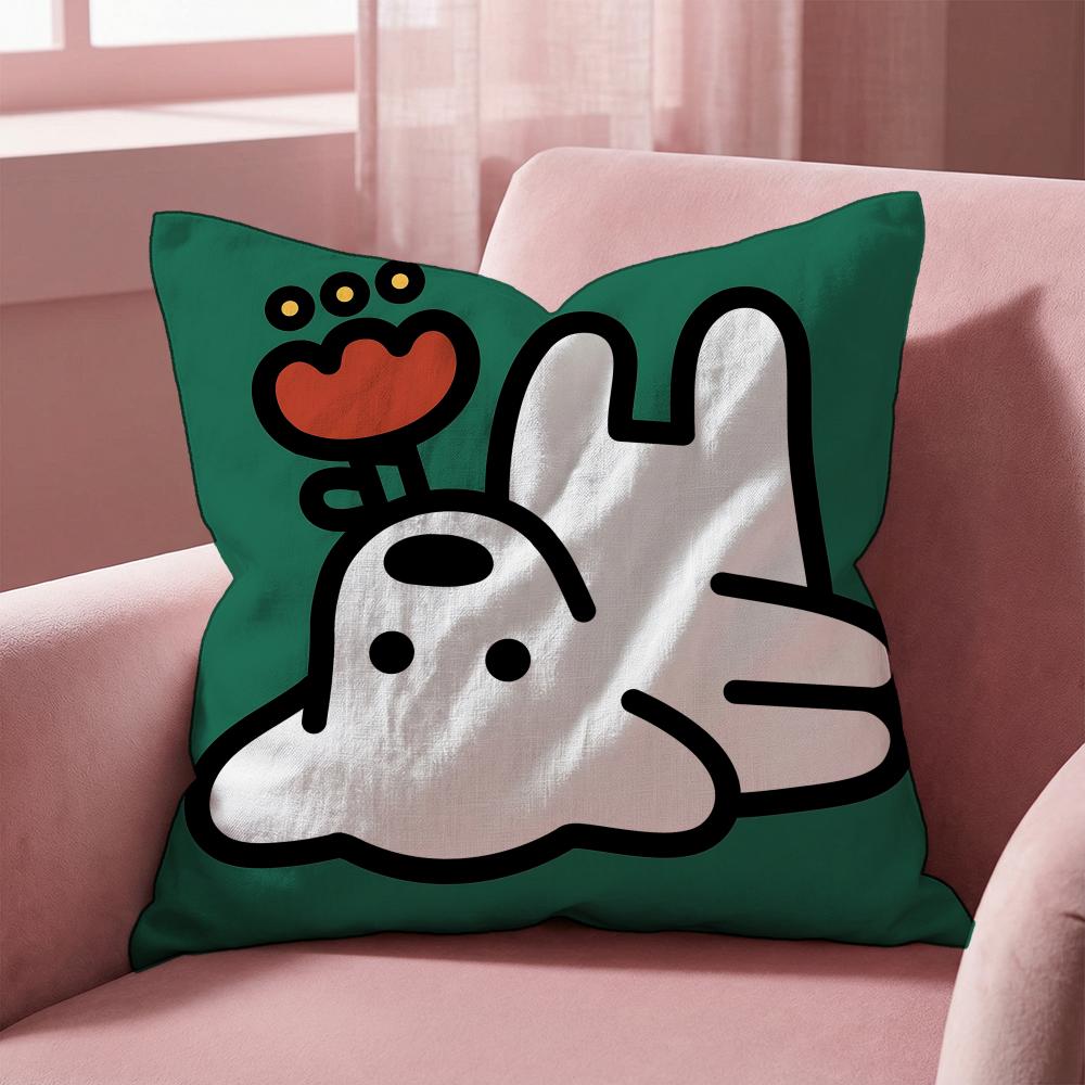 Meme Cute Puppy Memes Cushion Cover MultiScene Pillow Cover for Home  Car  Reversible Soft  Durable for Daily Use