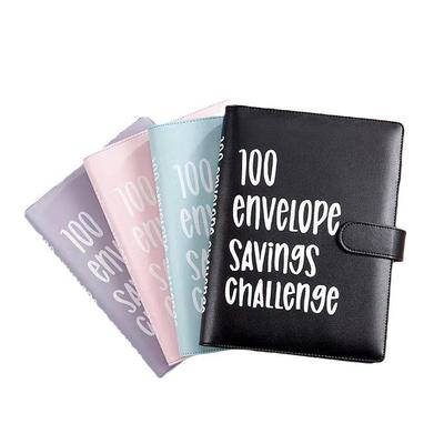 Macaron 100 Günlük Çift Meydan Okuması Bütçe Klasörü ve Zarf Seti