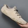 Autumn New 2021 Men's Shoes Breathable Men's Casual Leather Shoes Octopus Beanie Shoes Genuine Leather Sports Trendy Shoes