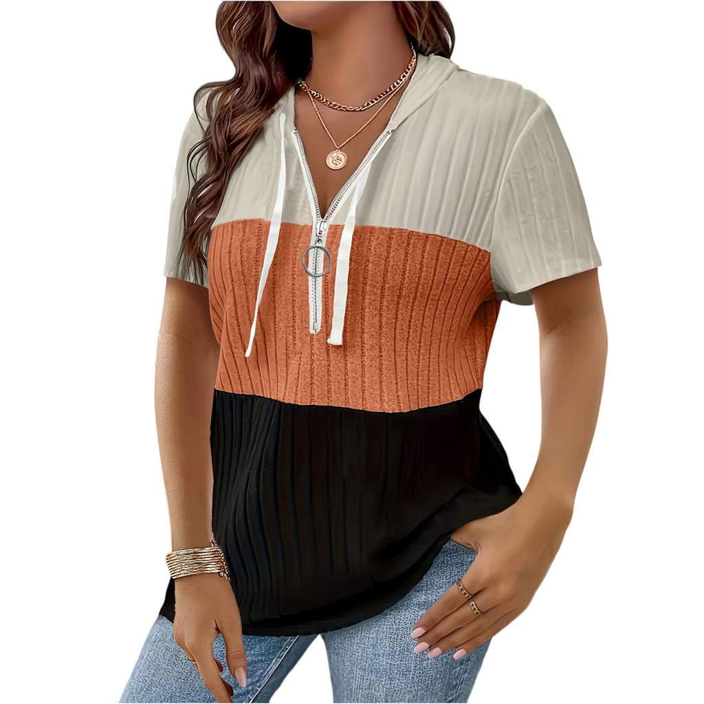 Women's Fashionable Short Sleeve Elegant Commuting And Casual Top