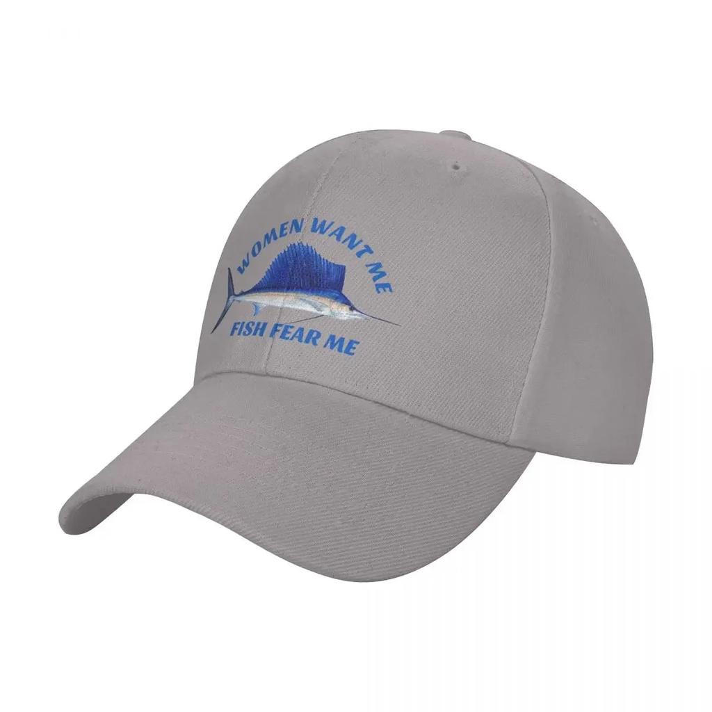 Women want me fish fear me Baseball Cap Streetwear Sports Cap Hat Unisex Unisexs Tennis Womens