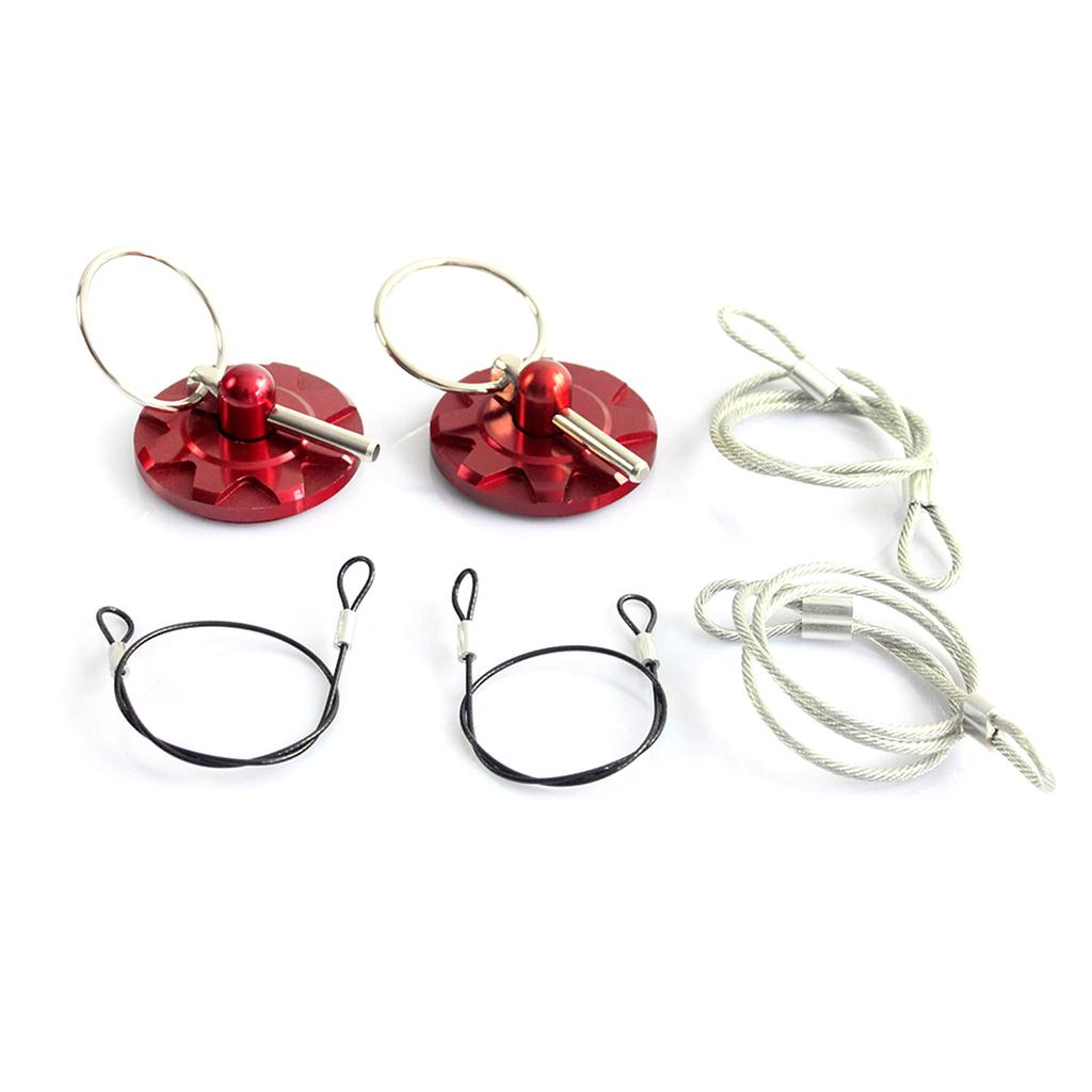 Universals Aluminum Mount Hood Pin Bonnet Lock Kit Car Tunning Lock Kit Down Hood Lock Latches Pin Vehicle Accessory