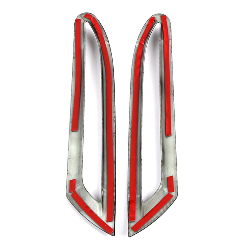 Carbon Fiber Color For Mercedes Benz A Class W177 V177 A180 A200 A250 Car Rear Bumper Foglight Lamp Frame Decorate Cover Trim