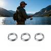 200PCS Stainless Steel Lure Connectors Double Flattening Terminal Tackle Connectors Saltwater