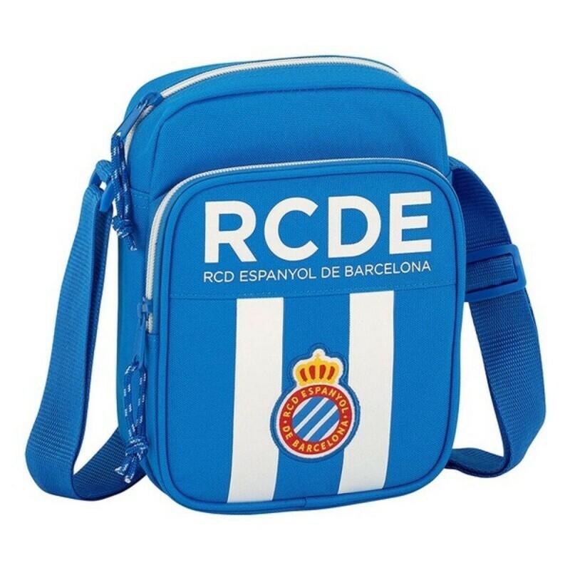 RCD Espanyol-RCD Espanyol Shoulder Bag 611753672 Blue White (16x22x6cm)