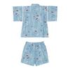 MIKI HOUSE Jinbei Suit Short Dragonfly and Goldfish Made In Perfect for Fireworks Summer Baby Size Blue Set, Sleeves, Design, Japan, Boys', Festivals,